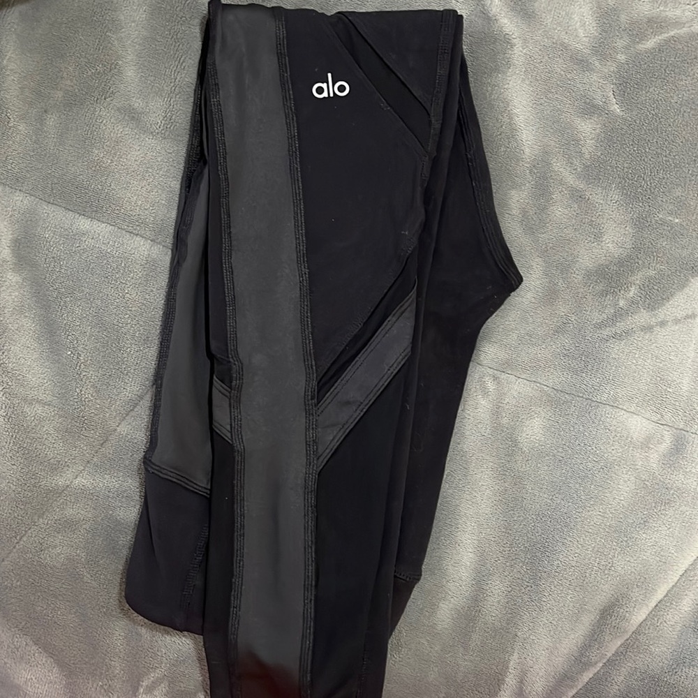 alo leggings, size xs, black